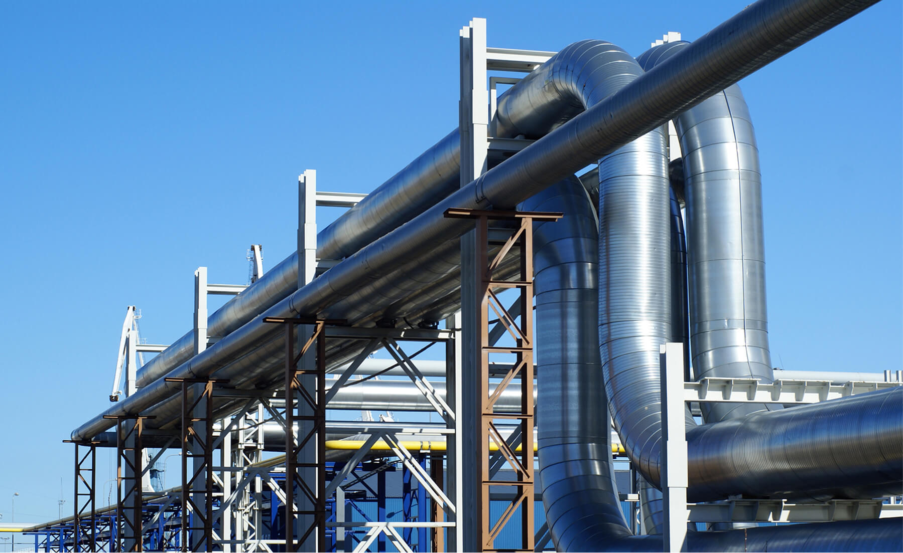 Large piping outside